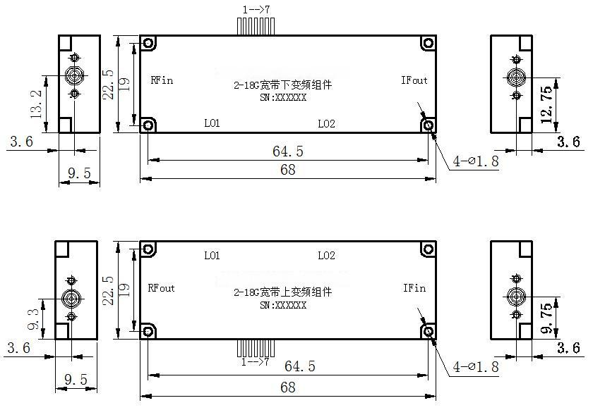 2~18GHz Wideband Up/Down Converter