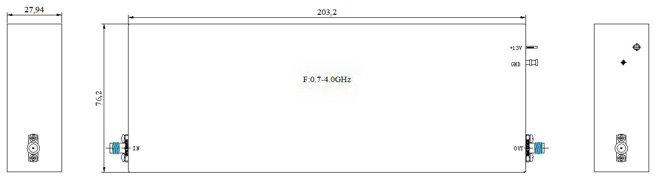 0.7-4.0G Solid State Power Amplifier