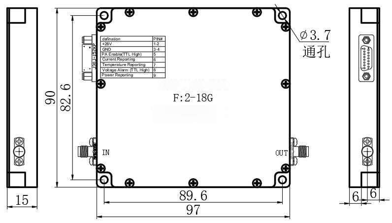 2-18G Solid State Power Amplifier